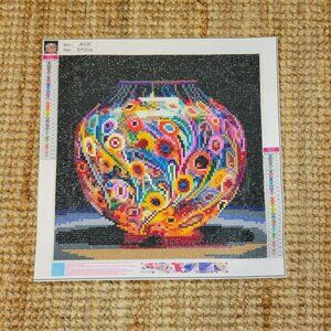 Diamond Dotz Painting‎ Floral Mosaic Vase Art Bling Finished Unframed